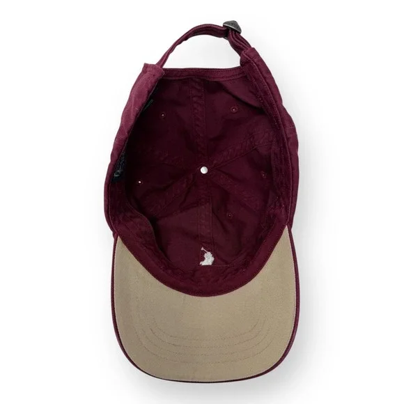 Polo Ralph Lauren Hat Mens OS Burgundy Maroon Colgate University Baseball Cap - Picture 6 of 8
